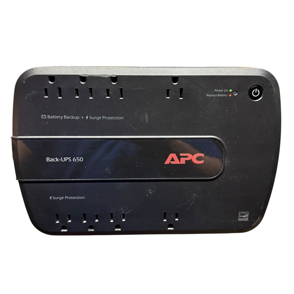 APC Back-UPS 650 - 8 Outlets Surge Protection Black - For Parts No Battery